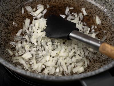 Skani perlų košė su moliūgu ir žaliaisiais žirneliais Žingsnis 4