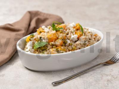 Skani perlų košė su moliūgu ir žaliaisiais žirneliais pagrindine nuotrauka