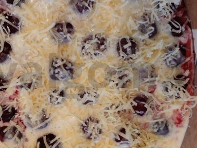 Klafutis su vyšniomis ir sūriu Žingsnis 3