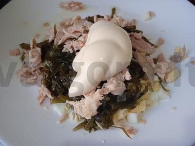 Jūros dumblių ir vištienos salotos Žingsnis 4