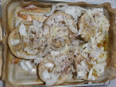 Kepti menkės medalionai su bulvėmis Žingsnis 4