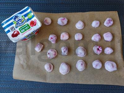 Saldainiai „Avietė jogurte“ Žingsnis 3