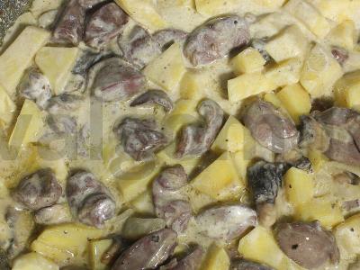 Indėnų skrandžių troškinys su bulvėmis ir grietine Žingsnis 9