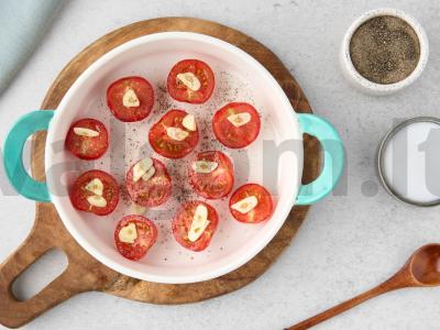 Burrata su keptais pomidorais Žingsnis 3