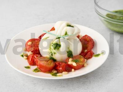 Burrata su keptais pomidorais Žingsnis 6