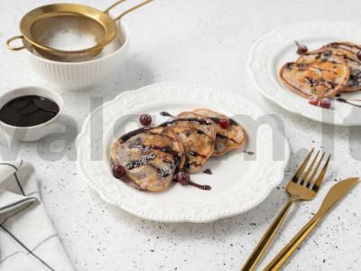 Mėlynių blynai pagrindine nuotrauka