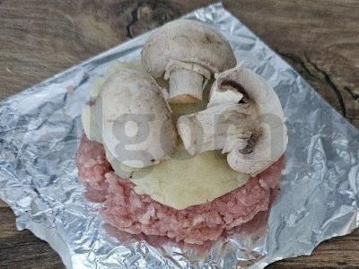 Mėsos faršo kotletas su pipirais Žingsnis 5