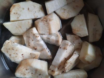 Baklažanų blynai su veganišku sūriu Žingsnis 1