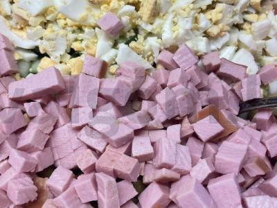 Olivje su šviežiais žalumynais Žingsnis 3