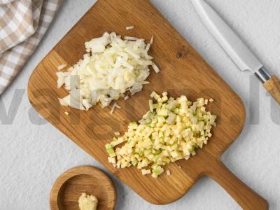 Vegetariški įdaryti blynai Žingsnis 4