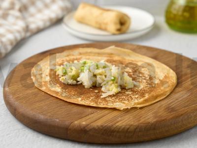 Vegetariški įdaryti blynai Žingsnis 8