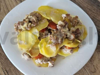 Bulvių ir faršo apkepas vakarienei Žingsnis 8