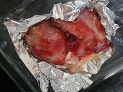 Vištiena su spanguolių padažu pietums Žingsnis 4