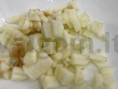 Sluoksniuotos bandelės su obuoliais ir sūriu Žingsnis 3