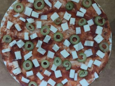 Sūrio pica ant lavašo Žingsnis 4