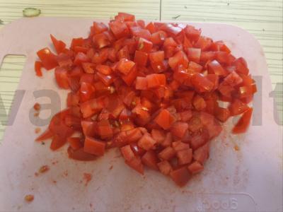 Salotas su dešrainių sūriu ir kumpiu Žingsnis 3