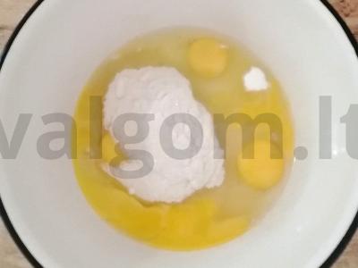 Mano pyragas su obuoliais Žingsnis 1