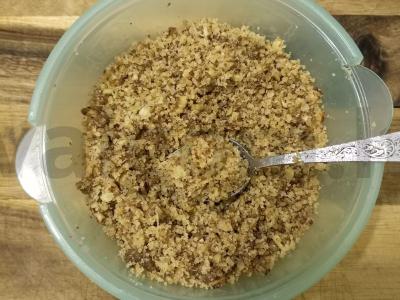 Kataifi tešlos ritinėliai su graikiniais riešutais Žingsnis 2