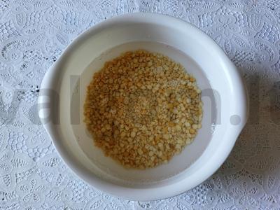 Žirnių košė su grietininiu sūriu Žingsnis 1