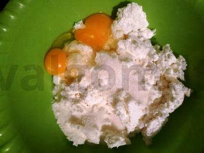 Varškės sausainiai „Lapkai“ Žingsnis 2