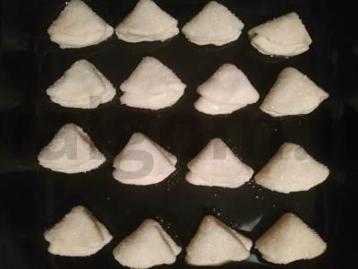 Varškės sausainiai „Lapkai“ Žingsnis 5