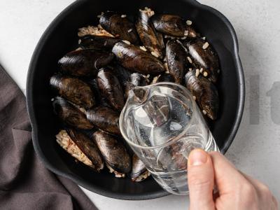 Įdarytos midijos su ryžiais Žingsnis 9