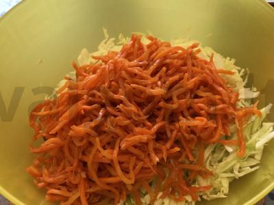 Salotos su korėjietiška morkų Žingsnis 2