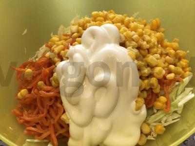 Salotos su korėjietiška morkų Žingsnis 4