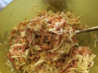 Salotos su korėjietiška morkų Žingsnis 5