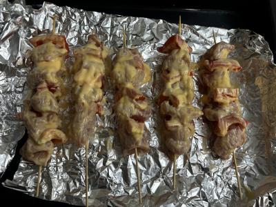 Tropiniai vištienos šašlykai ant iešmelių Žingsnis 10