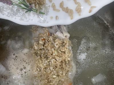 Vištienos sultinys su rudaisiais ryžiais Žingsnis 5