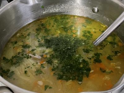 Vištienos sriuba su makaronais Žingsnis 7