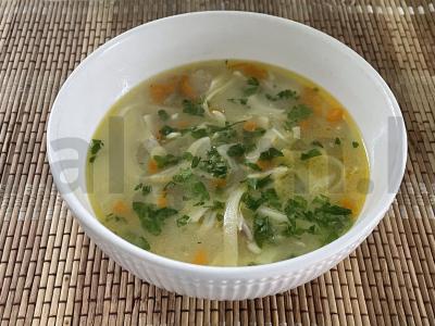 Vištienos sriuba su makaronais pagrindine nuotrauka