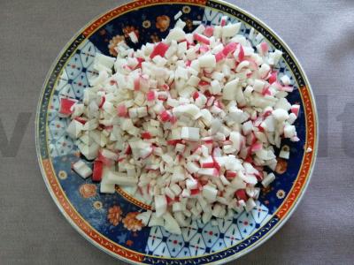 Sushi salotas su midijomis ir silkės ikra namuose Žingsnis 7