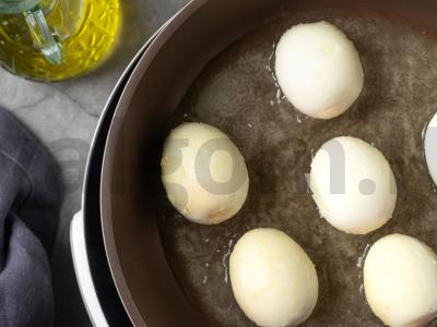 Kepti kiaušiniai čili padaže Žingsnis 6