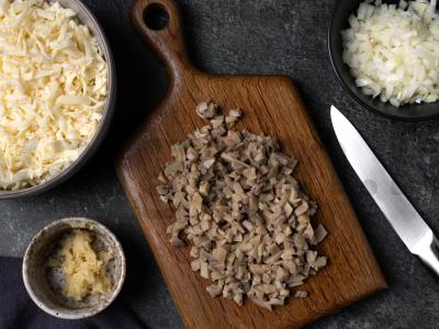 Faršo ir špinatų apkepas Žingsnis 1