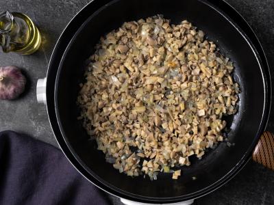 Faršo ir špinatų apkepas Žingsnis 2