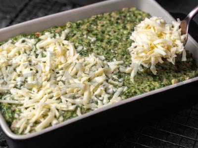 Faršo ir špinatų apkepas Žingsnis 5