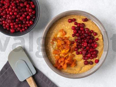 Moliūgų keksiukas su spanguolėmis Žingsnis 4