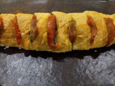 Bagetas su pomidorais, česnaku ir mocarela iš orkaitės Žingsnis 2