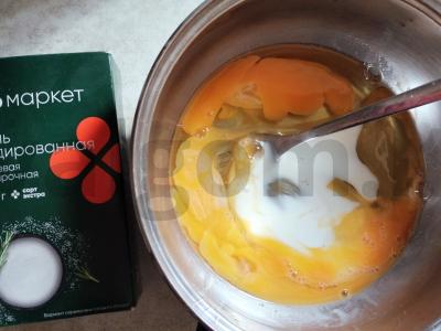 Skanūs avižiniai blynai su įdaru greitai Žingsnis 2