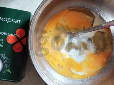 Skanūs avižiniai blynai su įdaru greitai Žingsnis 3