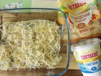 Virta bulvė, kepta po sūriu Žingsnis 3