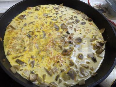 Grybų grietinėlės sriuba su skrudintais duonos kubeliais Žingsnis 4