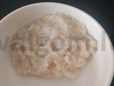 Įdaras pyragėliams iš lašinukų ir bulvių Žingsnis 2