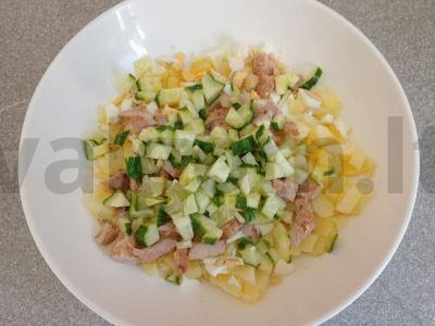 Okroška su šonine, krienu ir garstyčiomis ant duonos kvašo Žingsnis 4