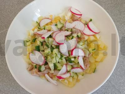 Okroška su šonine, krienu ir garstyčiomis ant duonos kvašo Žingsnis 5