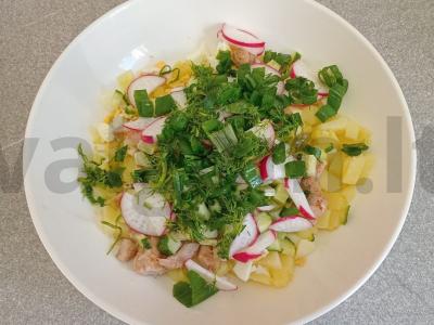 Okroška su šonine, krienu ir garstyčiomis ant duonos kvašo Žingsnis 6