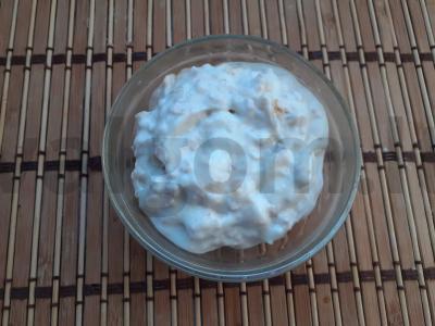 Avižinė košė be virimo su jogurtu ir bananais Žingsnis 3