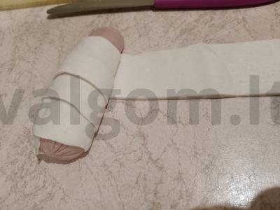 Dešrelės tešloje prie arbatos Žingsnis 2